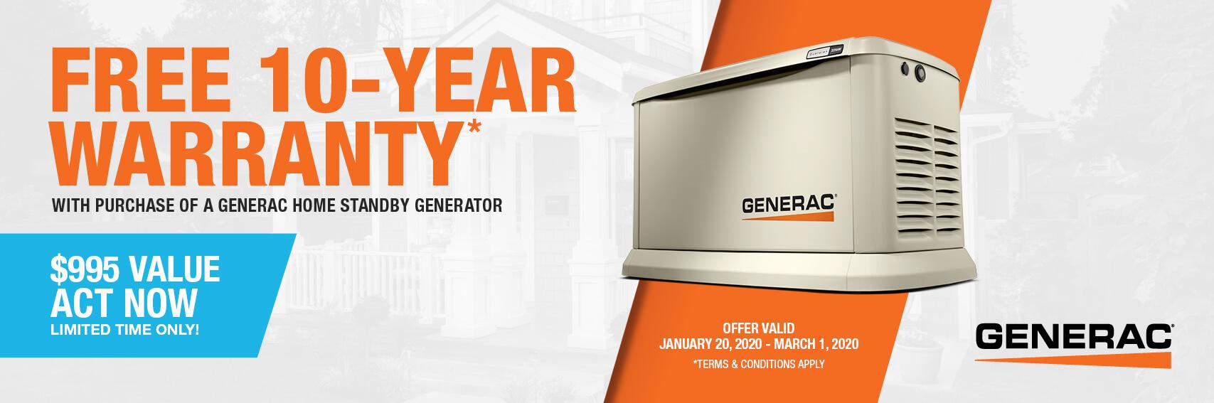 Homestandby Generator Deal | Warranty Offer | Generac Dealer | Charlotte, NC